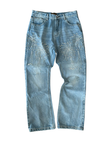 BIRTH OF ROYAL CHILD FIREWORKS WASH DENIM