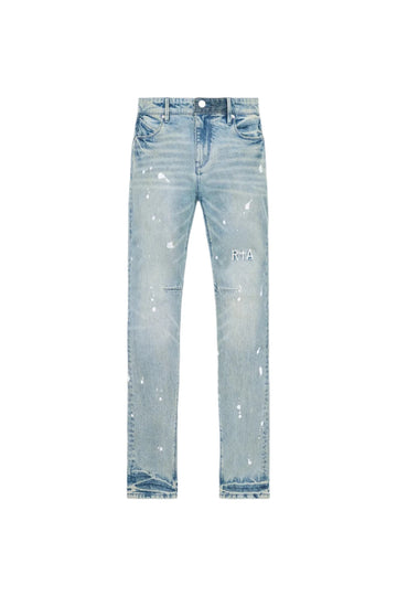 RTA Clayton Skinny Jean | Splattered Indigo Dusk