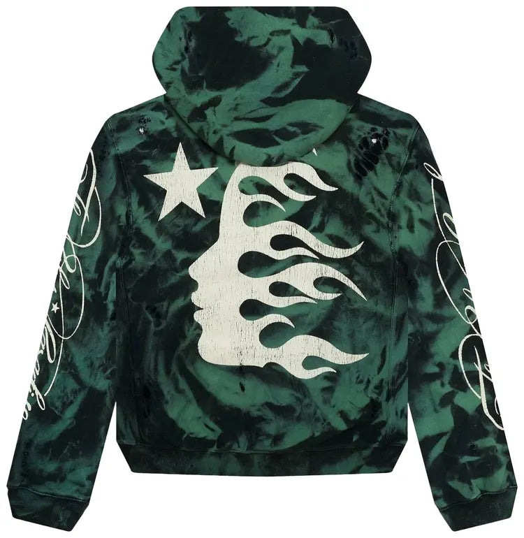 Hellstar Studios Green Marble Paradise Hoodie