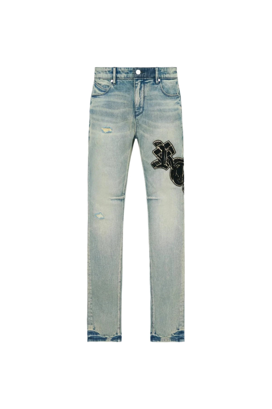 RTA Bryant Skinny Jean | Ocean Shade OG Patch