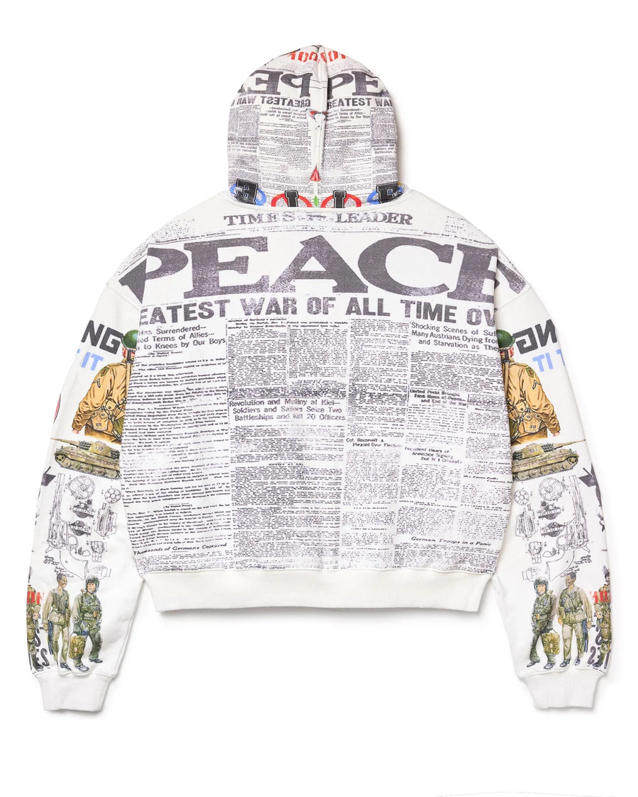 VALE FOREVER PEACE ZIP UP HOODIE