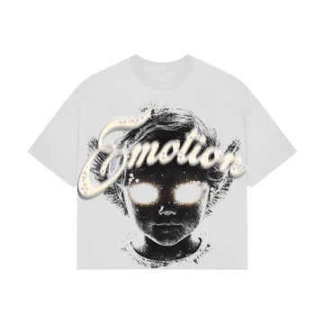 Mixed Emotion White Pearl Cropped Tee