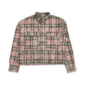 Saint Vanity Classic Logo Flannel (Pink/Green)