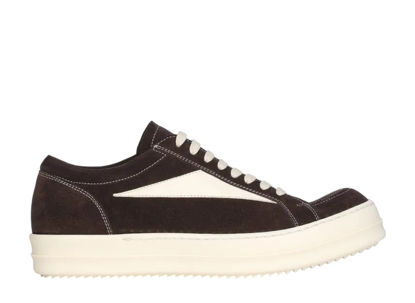 Rick Owens Vintage Mahogany Milk Sneaker (USED 11M)
