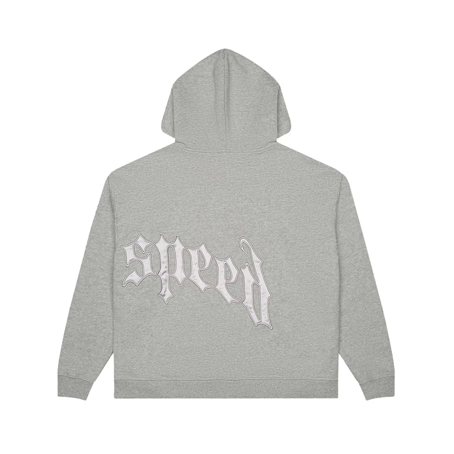 Godspeed OG Logo Hoodie (Grey/Silver Satin)