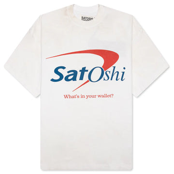 Satoshi Nakamoto Bank Of Satoshi Tee In White