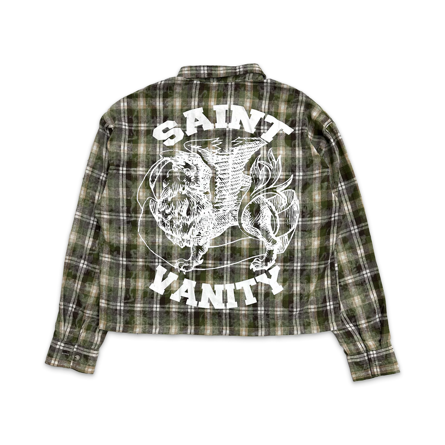 Saint Vanity Classic Logo Flannel (Green/Brown)