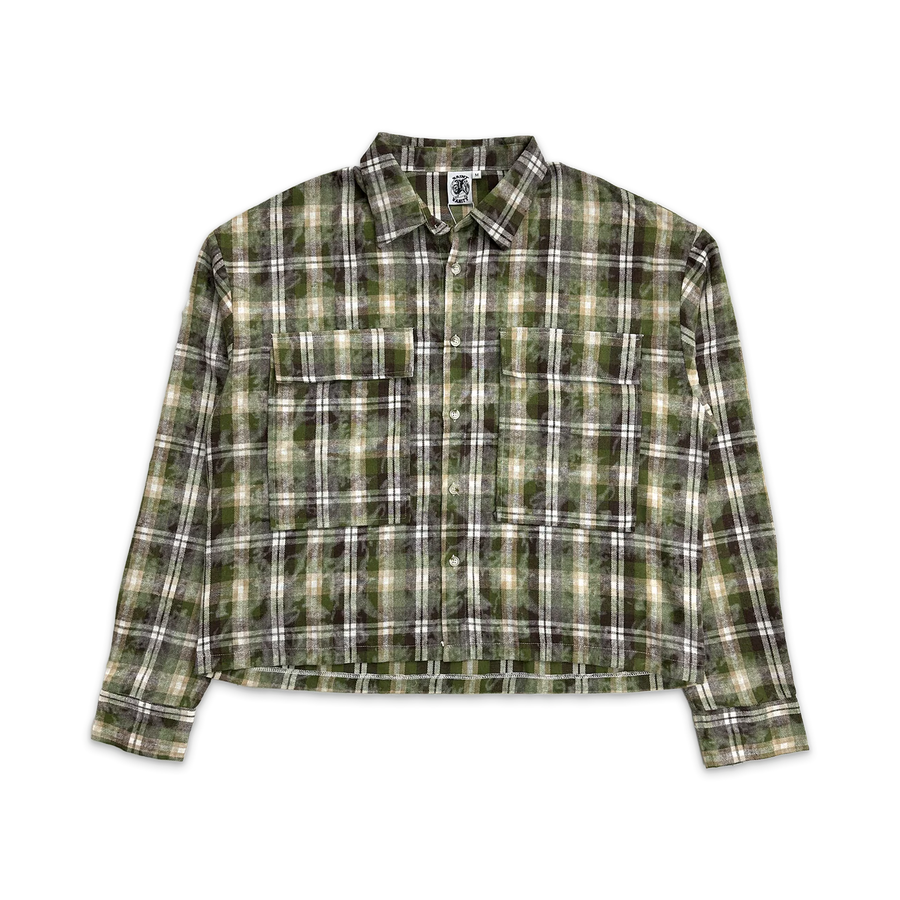Saint Vanity Classic Logo Flannel (Green/Brown)