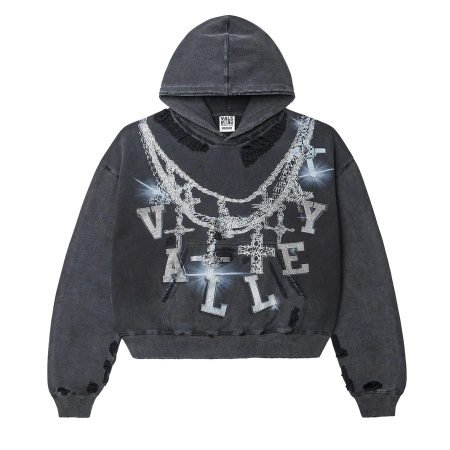 Vale Forever Black Big Chain Hoodie
