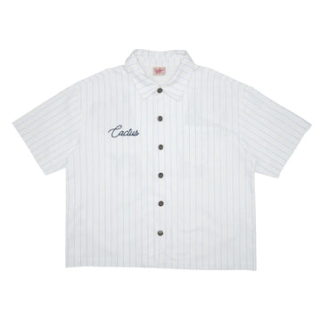 AZVA Valley Pinstripe Shirt (White)