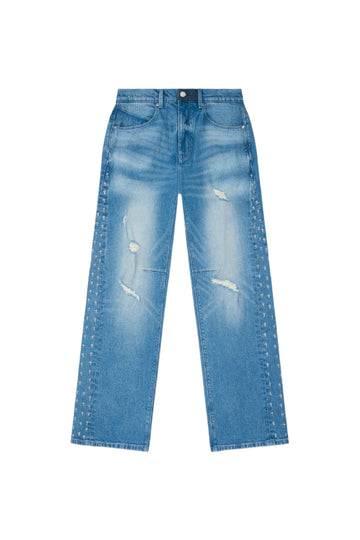 RTA Zed Straight Leg Jean | Blue Cross Panels